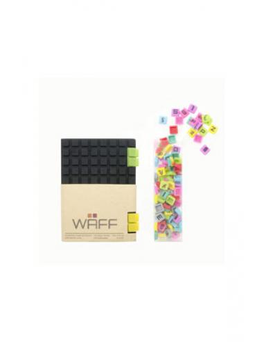 SD TOYS DISEÑO COMBO S NEGRO/BLACK LIBRETA WAFF + LETRAS
