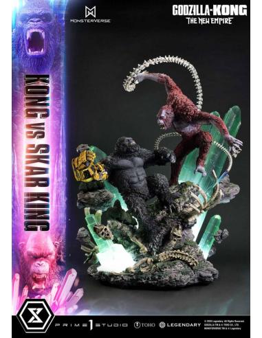 Prime 1 Studio Godzilla x Kong: The New Empire Estatua Ultimate Diorama Masterline Series Kong vs Skar King Bonus Version 104 cm