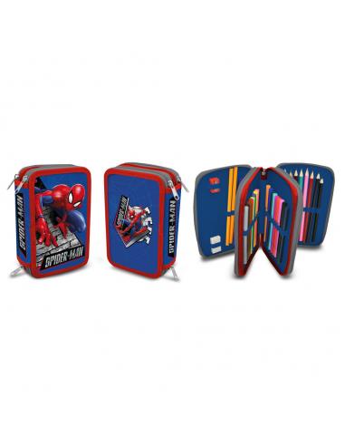KIDS LICENSING Plumier Spiderman Marvel doble