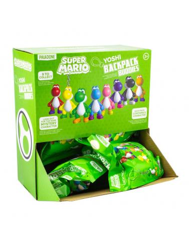 Paladone Products Super Mario Colgantes para maletas Mystery Bags Exspositor Yoshi (12)