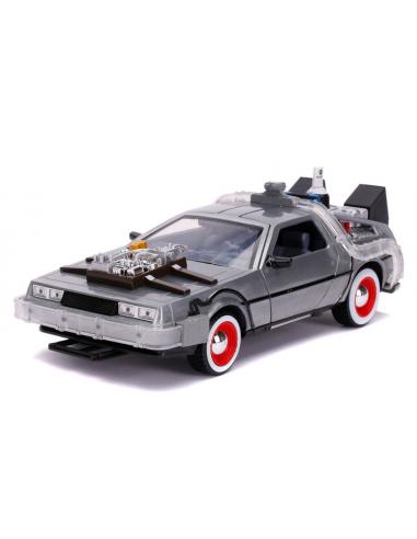 DeLorean Time Machine con luces - Back to the Future III Jada Toys 32166 escala 1/24