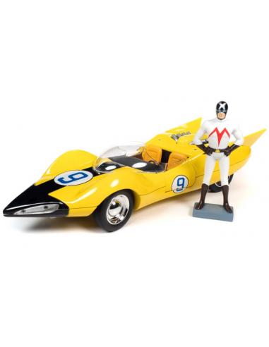 Speed Racer Shooting Star + Figura Racer X Auto World AWSS125 escala 1/18