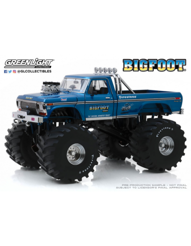 Ford F-250 - 66" pulgadas - Monster Truck Bigfoot #1 - Kings of Crunch Greenlight 1/18