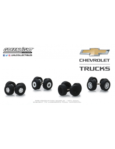 Auto Body Shop - Conjunto de llantas y neumáticos Series 2 - "Chevrolet Trucks" greenlight 1/64