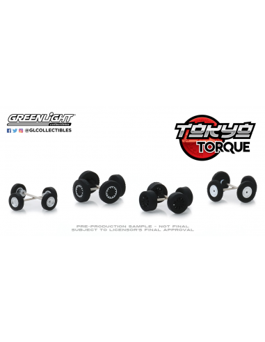 Auto Body Shop - Conjunto de llantas y neumáticos Series 2 - "Tokyo Torque" greenlight 1/64