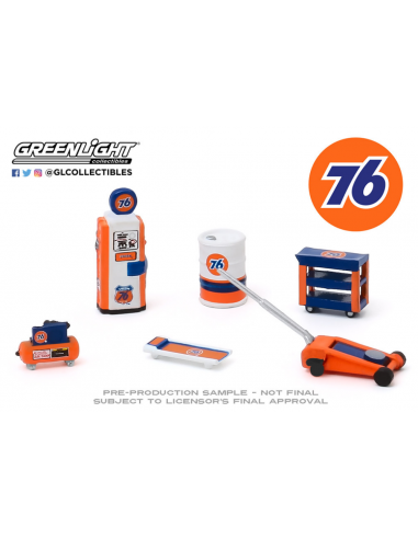 Auto Body Shop - Conjunto de herramientas de taller "Union 76" Greenlight 1/64