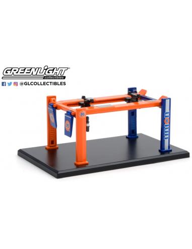 Elevadores de taller Union 76 Auto Body Shop - Four-Post Lifts Series 2 Greenlight 1/64