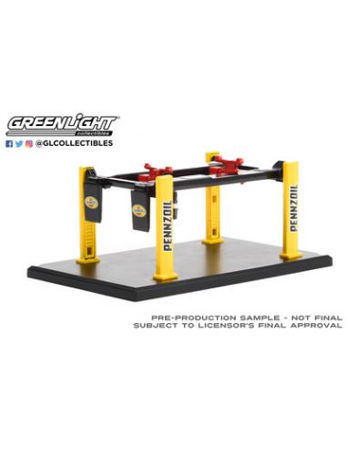 Elevador de Taller "Pennzoil" Greenlight 1/64