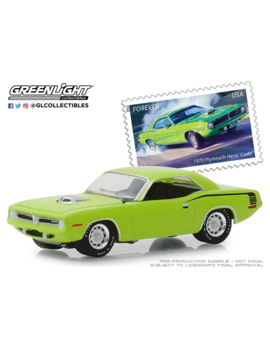 Plymouth HEMI 'Cuda - (USPS) American on the Move (1970) Greenlight 1/64