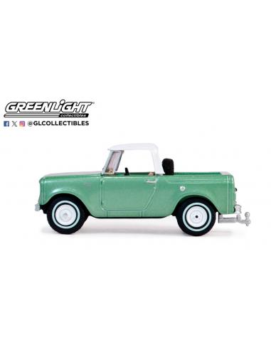Harvester Scout Half Cab Pickup – Aspen Green (1965) Blue Collar Collection Series 13 Greenlight escala 1:64