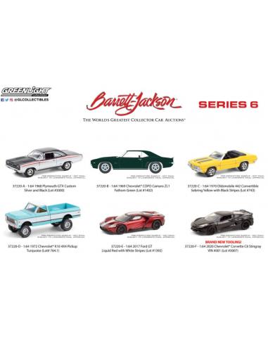 Set 6 coches Barret Jackson series 6 Greenlight 37220 escala 1/64