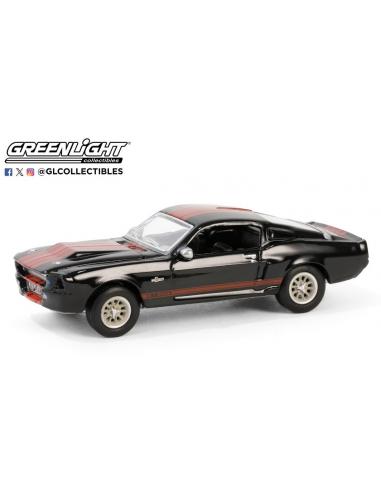 Ford Mustang Eleanor – Raven Black with Red Stripes Scottsdale Greenlight 37310-A escala 1/64