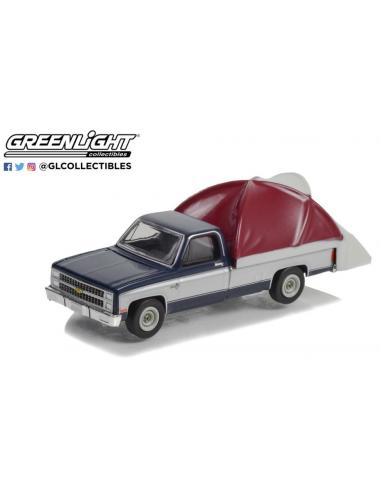 Chevrolet C-10 Silverado con tienda de campaña The Great Outdoors Series 2 Greenlight 1/64