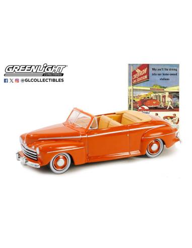 Ford Super Deluxe Convertible "Vintage Ad Cars Series 10" (1946) Greenlight 1/64
