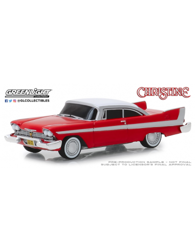 Plymouth Fury "Christine" versión diabólica con cristales tintados (1958) Greenlight 1/64