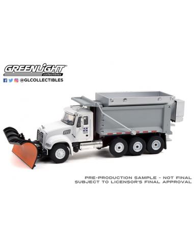 Camión Mack quitanieves y esparcidor de sal (2019) Greenlight 1/64