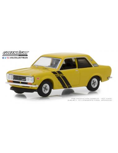 Datsun 510 Trans-am "Sahari con líneas negras" (1972) Tokyo Torque Series 4 Greenlight 1/64