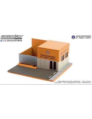 Diorama de una Comisaría central de la policía de Texas Greenlight escala 1/64