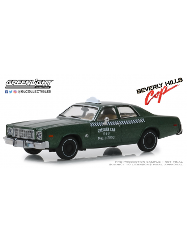 Plymouth Fury Taxi de Detroit 069 "Beverly Hills Cop" (1977) Greenlight 1/43
