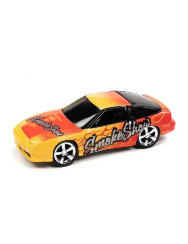Nissan 240SX Import Heat Red / Yellow Johnny Lightning JlSP254B escala 1/64