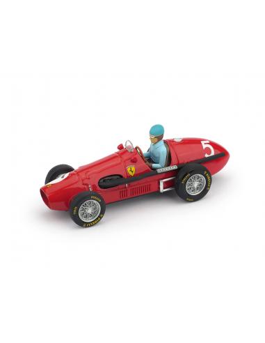 Ferrari 500 F2 "1º GP Gran Bretaña" nº 5 Alberto Ascari (1953) Brumm R044-CH escala 1/43