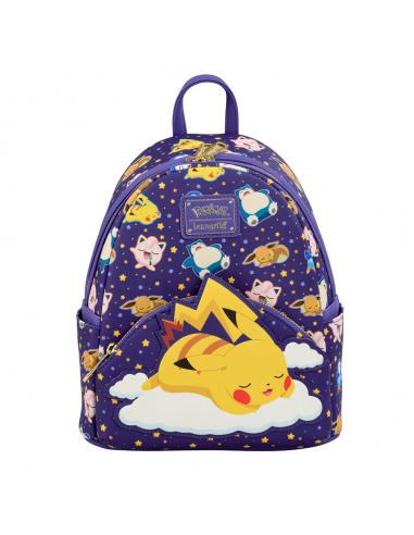 LOUNGEFLY Mochila Sleeping Pikachu and Friends Pokemon Loungefly 26cm