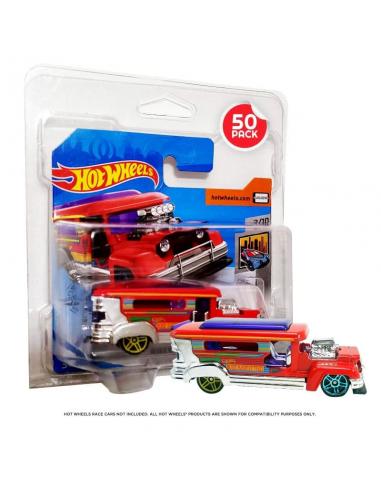 Evoretro Hot Wheels pack de 50 blisters de PET para European Series Short Card