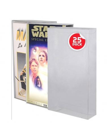 Evoretro Caja de PET pack de 25 Protector para Cintas VHS