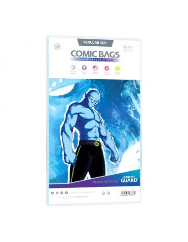Ultimate Guard Ultimate Guard Comic Bags Bolsas con cierre reutilizable de Comics Regular Size (100)