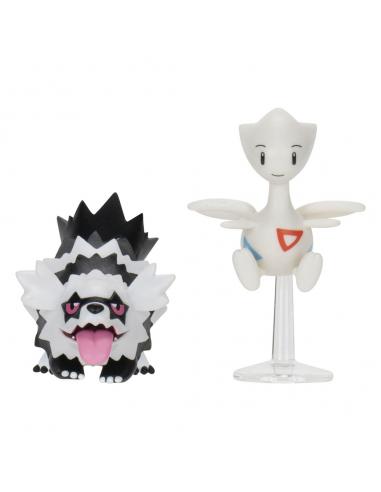 Jazwares Pokémon Pack de 2 Figuras Galarian Zigzagoon & Togetic with Stand 8 cm