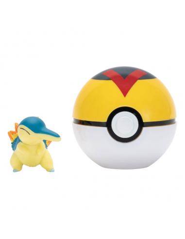 Jazwares Pokémon Clip'n'Go Poké Balls Cyndaquil & Nivel Ball