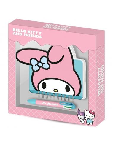 KARACTERMANIA Diario + Boligrafo My Melody Hello Kitty and Friends