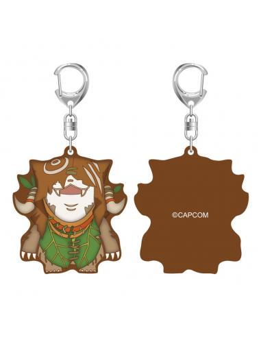 Capcom Monster Hunter Wilds Llavero caucho Wudwud 7 cm