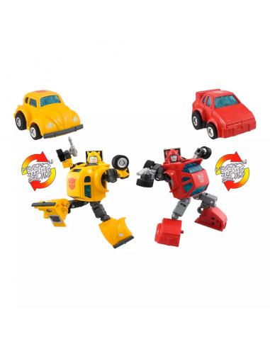 TAKARA TOMY Set 2 figuras Missing Link C-09 Cybertron Hero Transformers