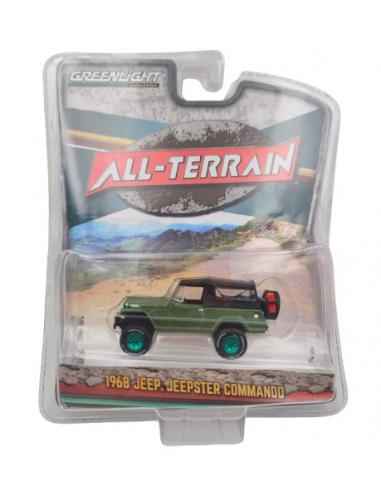 Coche de metal en miniatura Jeep Jeepster Commando Off-Road (1995) Versión Greenmachine 1/64