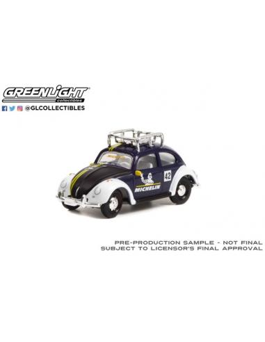 Coche de metal en miniatura Volkswagen Beetle (Michelin) "Vee Dub Series 14" Greenlight 1/64