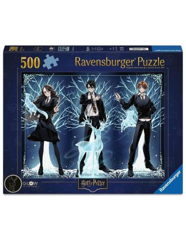 Ravensburger Harry Potter Puzzle Glow-in-the-Dark Glowing Patronus (500 piezas)