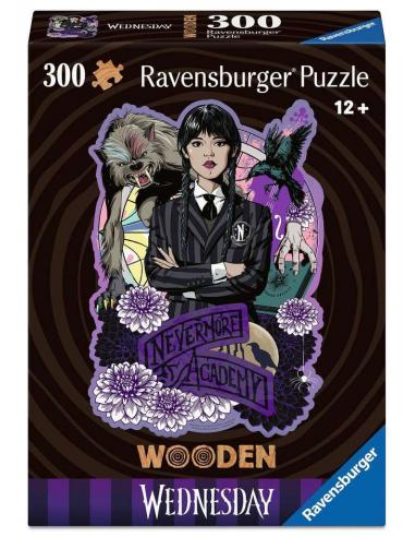 Ravensburger Wednesday Puzzle de madera WOODEN Wednesday Addams (300 piezas)