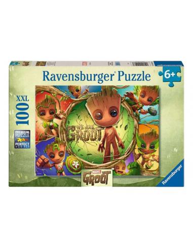 Ravensburger Marvel Puzzle para niños XXL We Are Groot! (100 piezas)