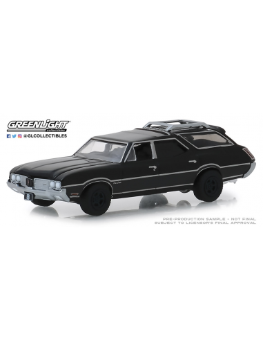 Coche de metal en miniatura Oldsmobile Vista Cruiser Serie Black Bandit 21 (1970) Greenlight 1/64