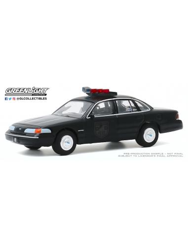 Coche de metal en miniatura Ford Crown Victoria Police Interceptor (1992) Greenlight 1/64
