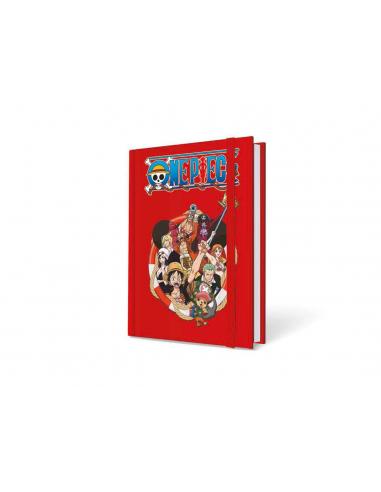 MARPIMAR ONE PIECE STRAW HAT CREW RED A5 NOTEBOOK