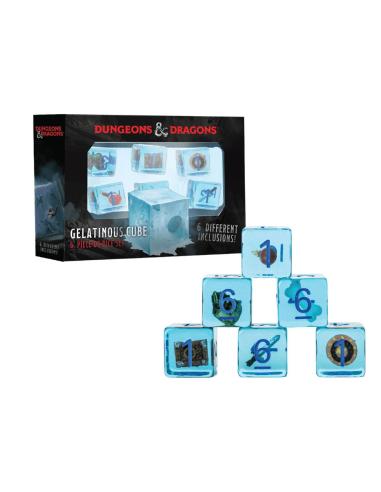 FanRoll Dungeons & Dragons Pack de dados Gelatinous Cube (6)
