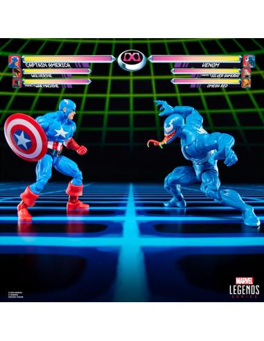 Hasbro Marvel Legends Gamerverse Pack de 2 Figuras Captain America vs. Venom 15 cm