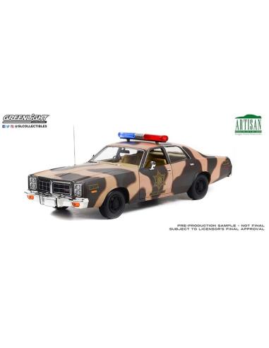 Coche de metal en miniatura Dodge Monaco - Sheriff condado de Hazzard (1978) Greenlight 1/18