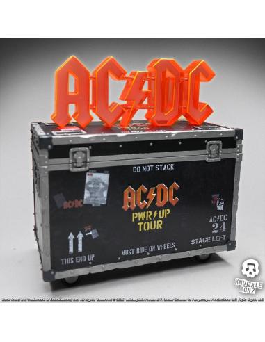 Knucklebonz AC/DC Estatua Rock Ikonz On Tour PWR UP Tour Road Case