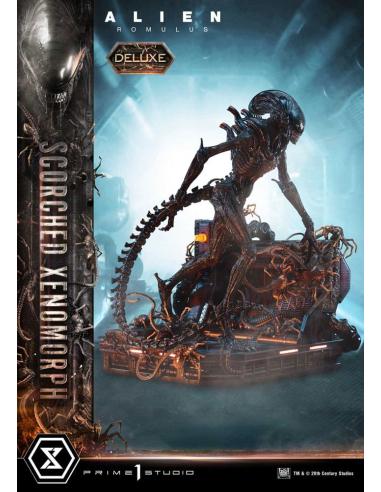 Prime 1 Studio Alien: Romulus Estatua Museum Masterline XL 1/3 Scorched Xenomorph Deluxe Version 98 cm