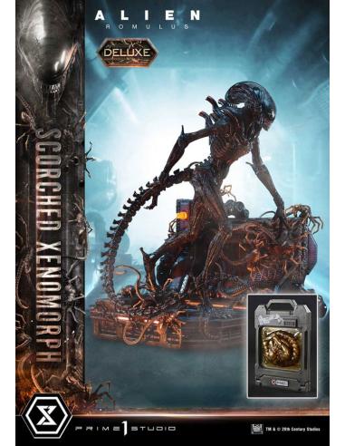 Prime 1 Studio Alien: Romulus Estatua Museum Masterline XL 1/3 Scorched Xenomorph Deluxe Bonus Version 98 cm