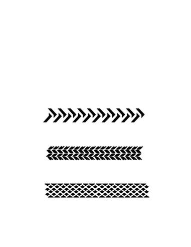 VALLEJO STENCIL STTX002 TYRE MARKINGS