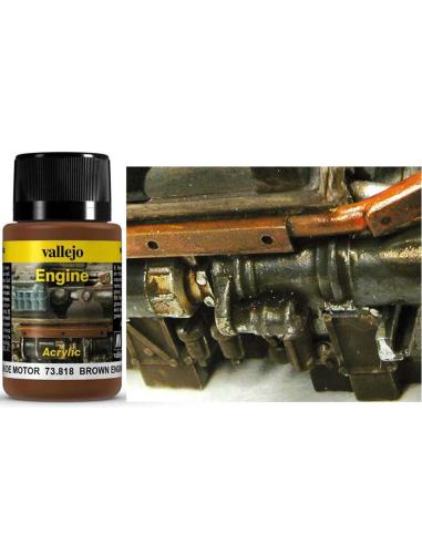 VALLEJO WEATHERING 73818 BROWN ENGINE SOOT 40ML